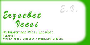 erzsebet vecsi business card